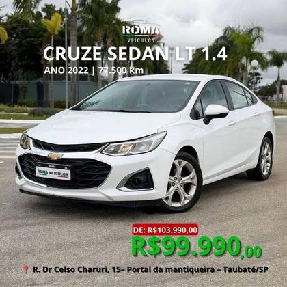 CHEVROLET CRUZE 1.4 TURBO LT 16V FLEX 4P AUTOMÁTICO CHEVROLET CRUZE 1.4 TURBO LT 16V FLEX 4P AUTOMÁTICO